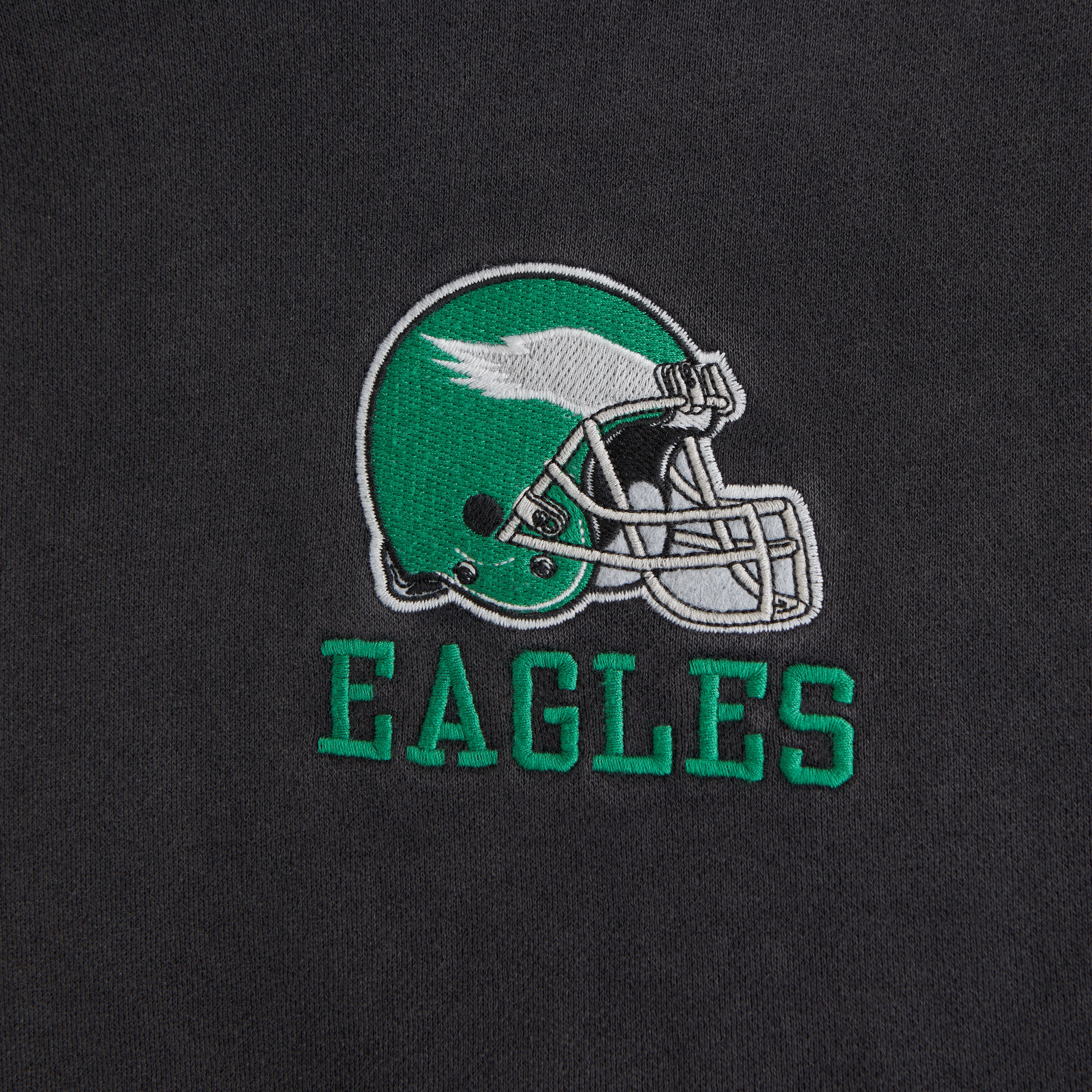 Мужское худи Abercrombie & Fitch Philadelphia Eagles Graphic Popover, цвет: Чёрный, вариант 1 — фото 1