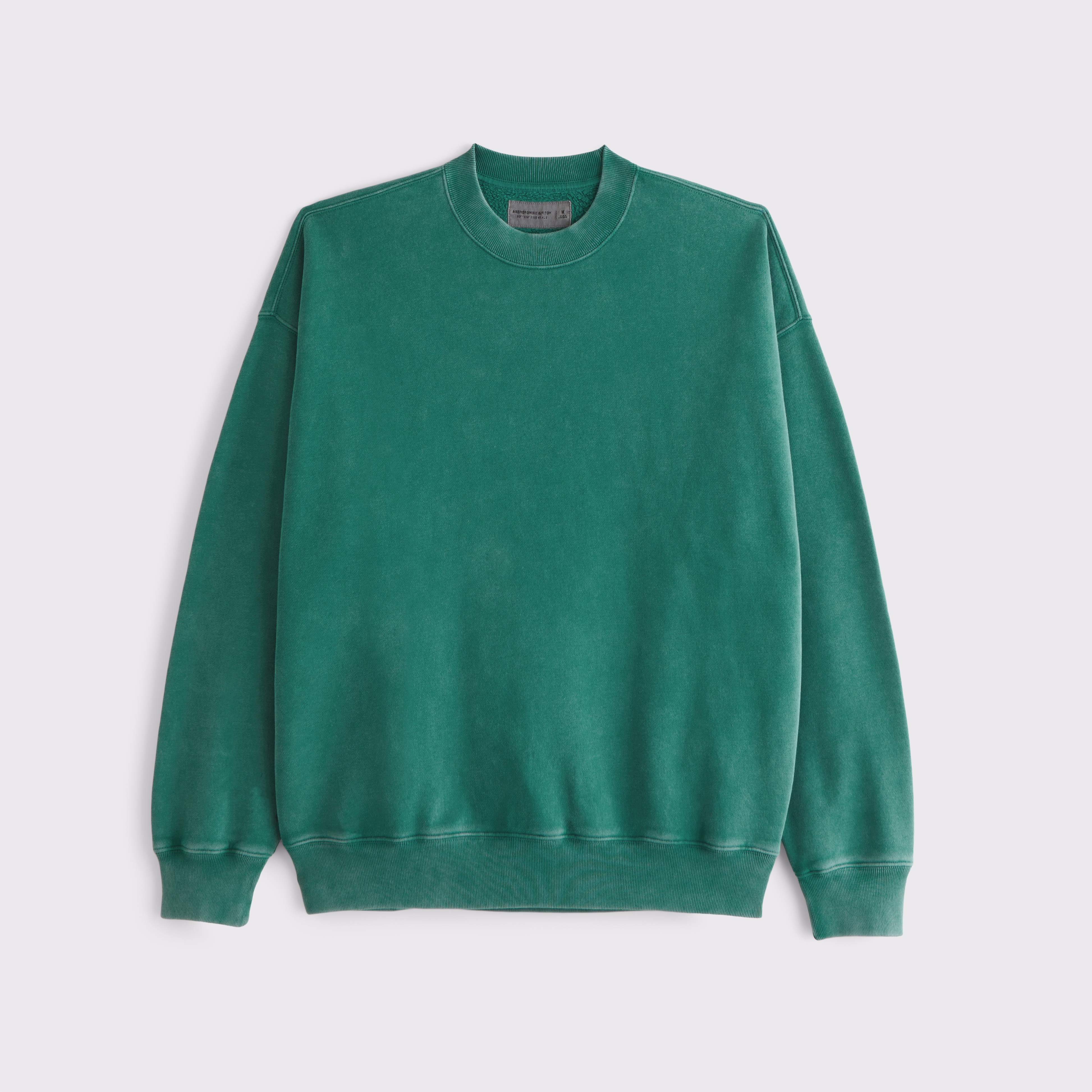 Abercrombie & Fitch Essential Crew Sweatshirt In Green