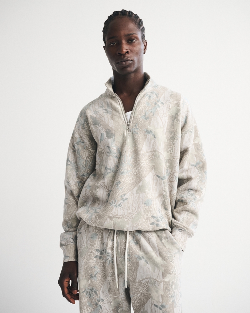 Men's Essential Half-Zip Sweatshirt | Men's Tops | Abercrombie.com