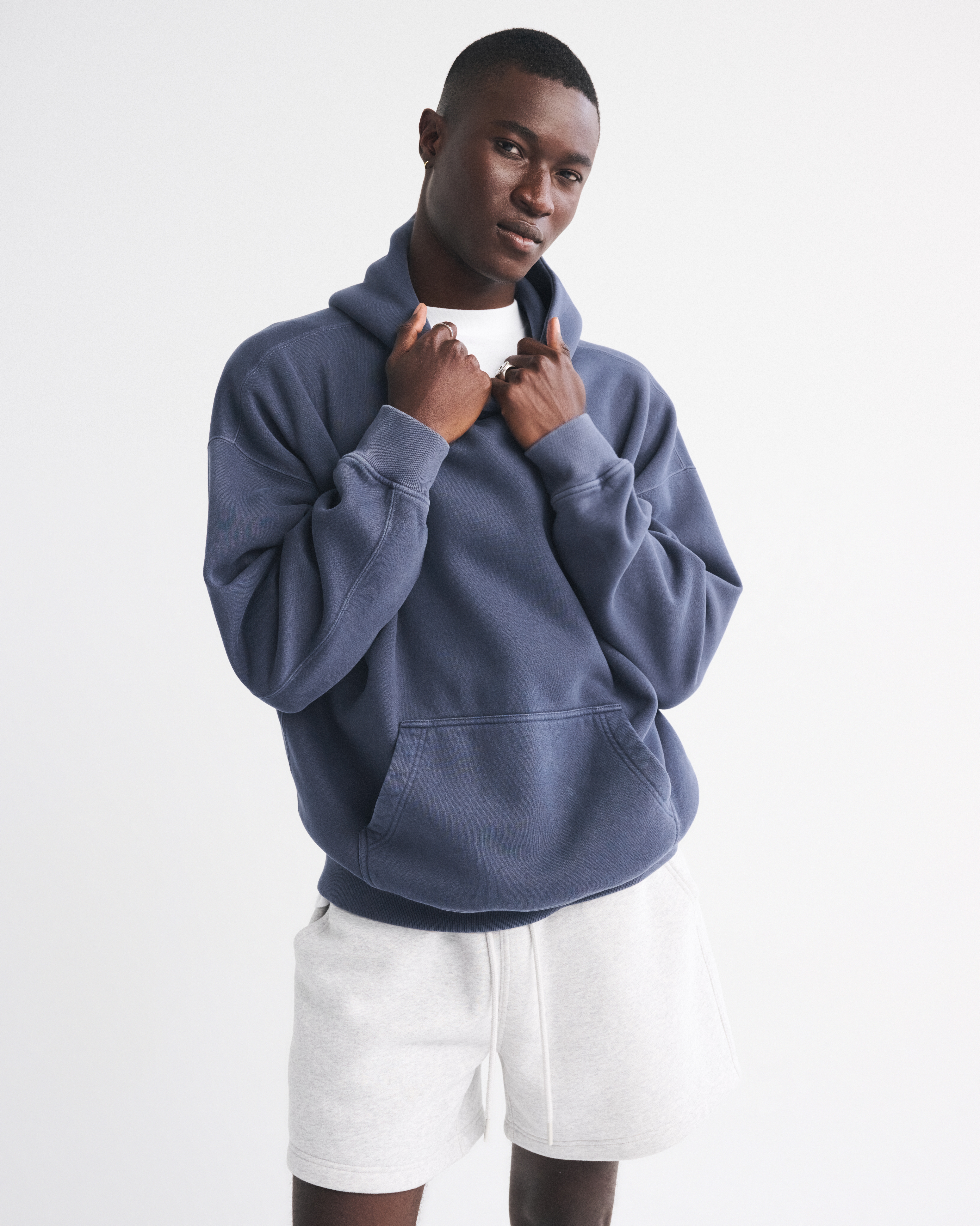 Abercrombie & Fitch Essential Popover Hoodie In Brown