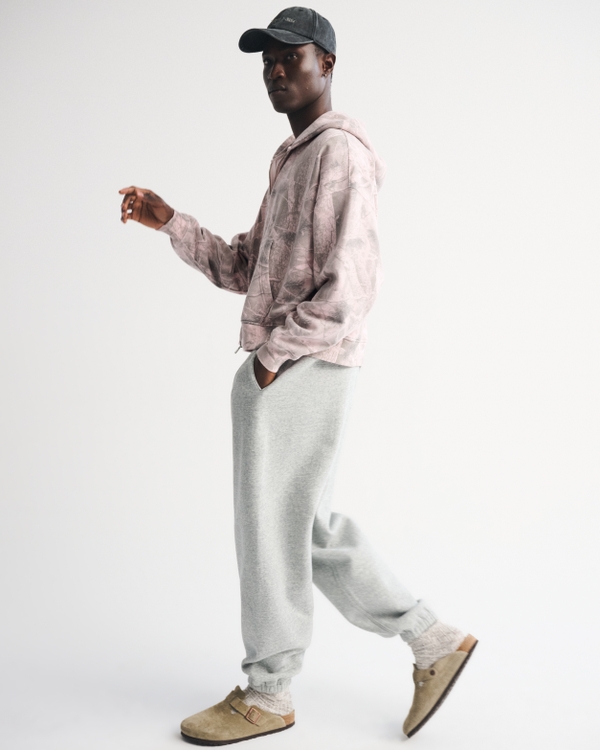 Essential Cropped Full-Zip Hoodie