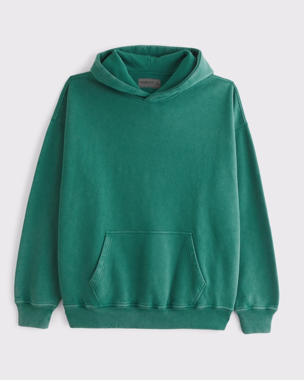 Essential Popover Hoodie, Dark Jade view 1