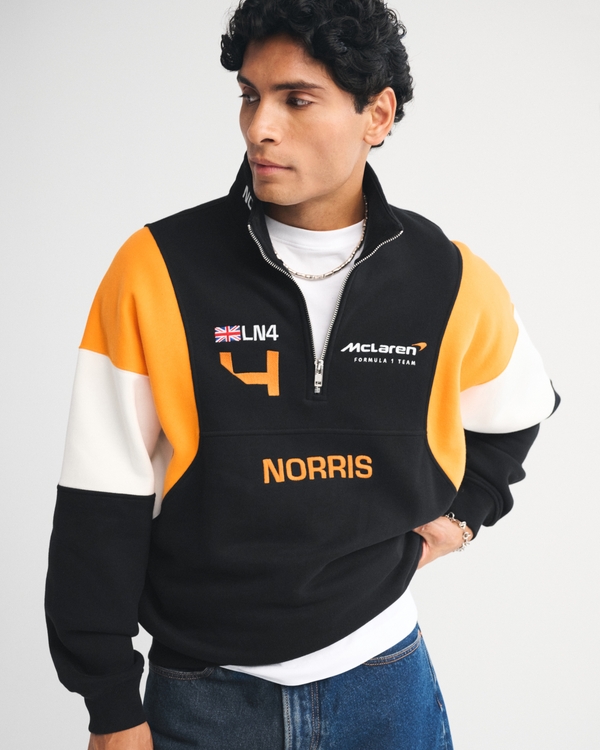 McLaren Graphic Half-Zip Sweatshirt, Black view 1