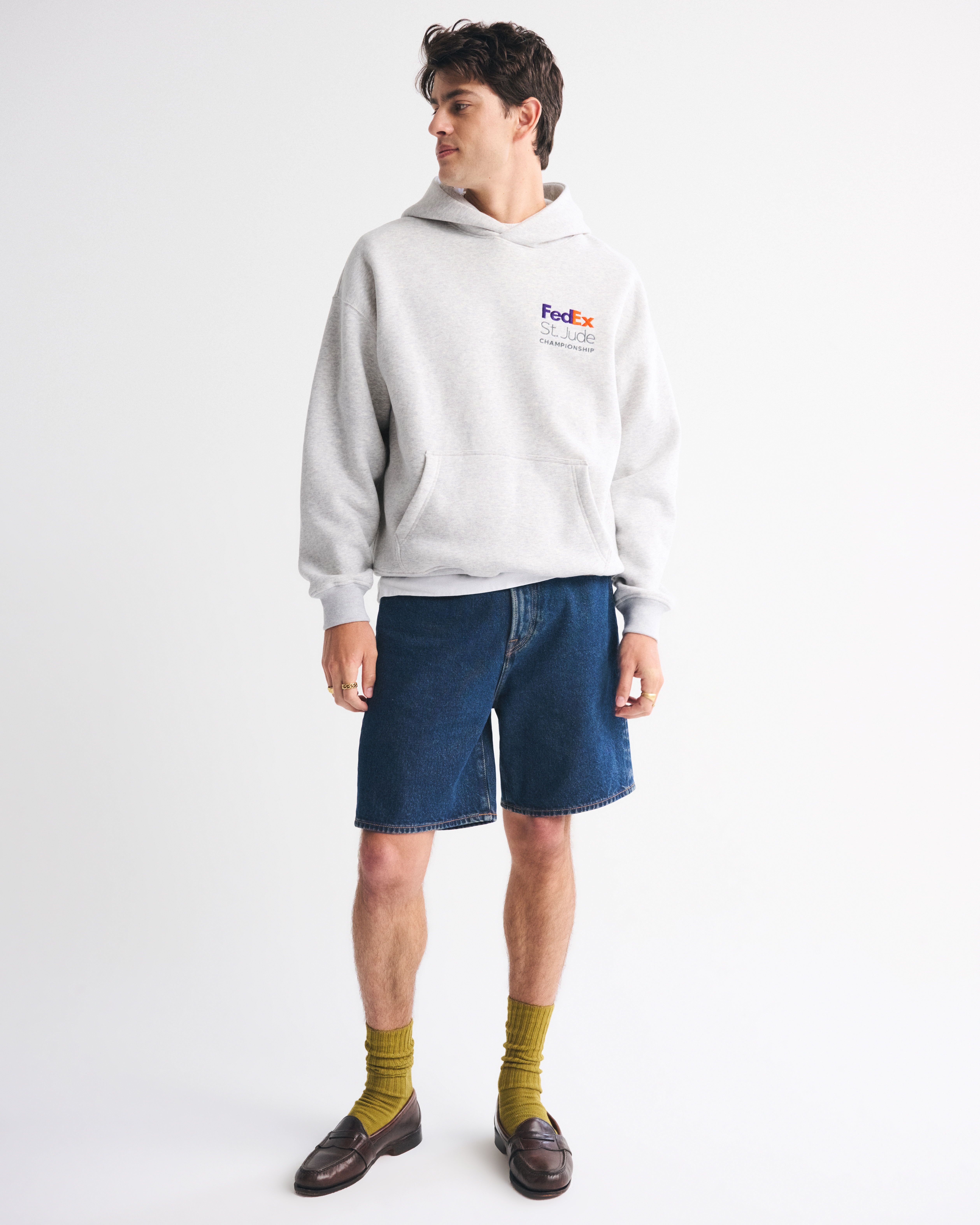 Мужские худи Abercrombie & Fitch PGA FedEx St. Jude Championship Graphic Popover — фото 3