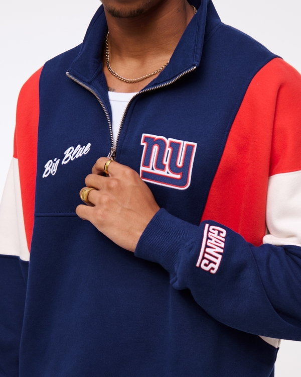 Men's New York Giants Half-Zip Sweatshirt | Men's Tops