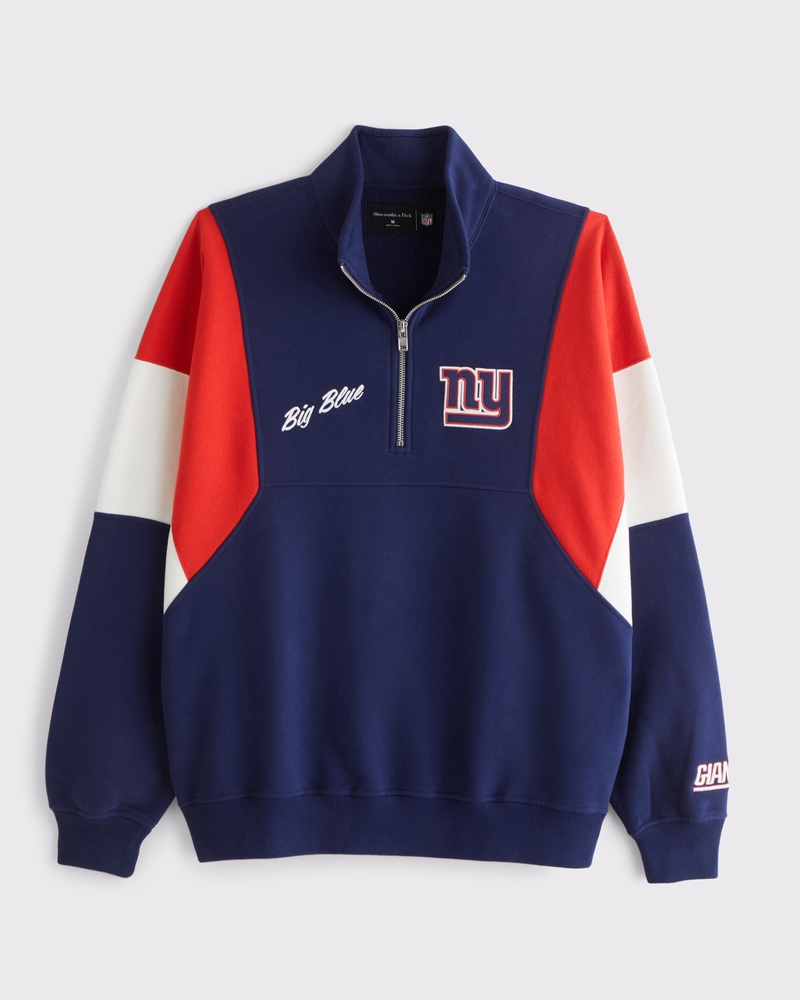 00s Nike team New York Giants リバーシブルXXL Men's New York Giants Half-Zip Sweatshirt | Men's Tops