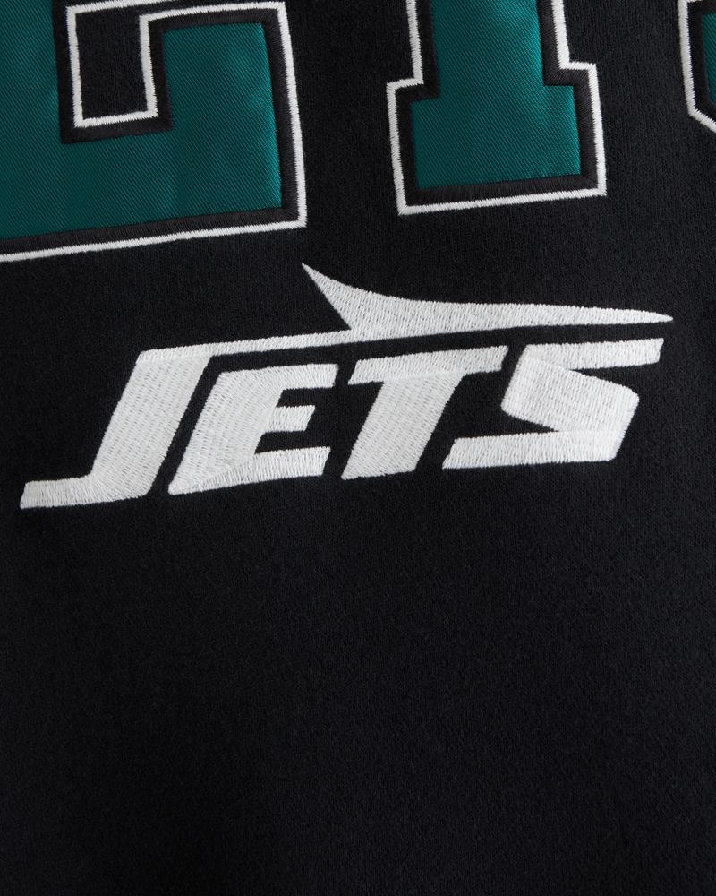 Hombre Sudadera con capucha sin cierres con estampa de los New