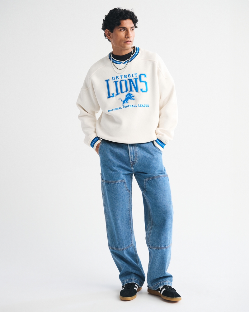Detroit Lions Graphic Crew Sweatshirt