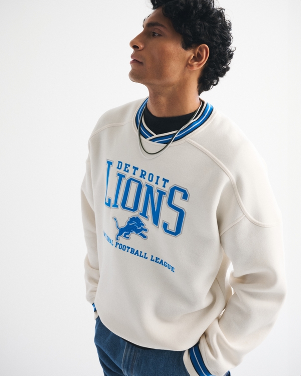 Detroit Lions Graphic Crew Sweatshirt