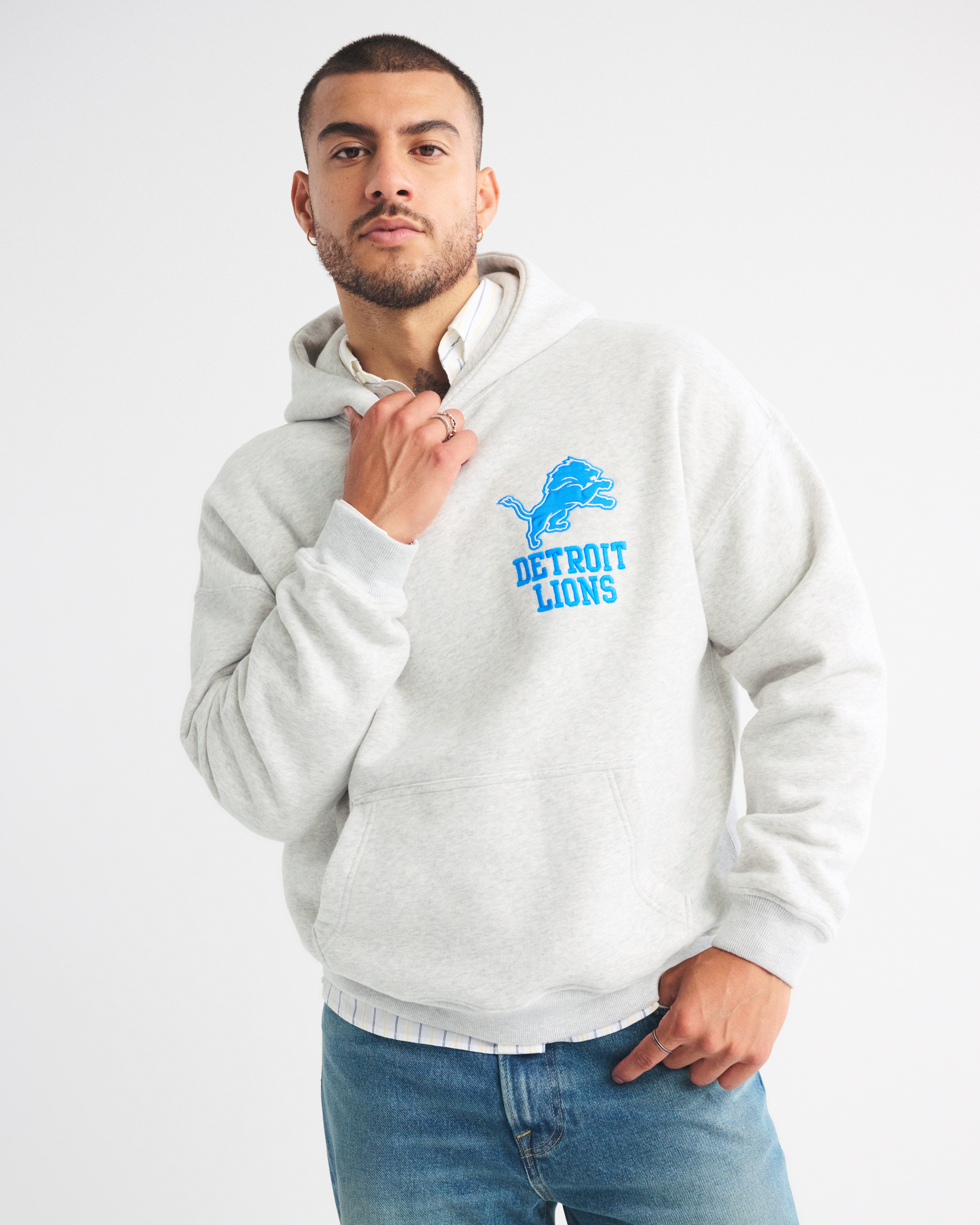 Men's Detroit Lions Graphic Popover Hoodie | Men's Tops