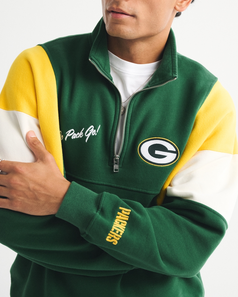 Men's Green Bay Packers Half-Zip Sweatshirt | Men's Tops