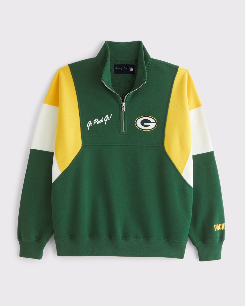 Men's Green Bay Packers Half-Zip Sweatshirt | Men's Tops