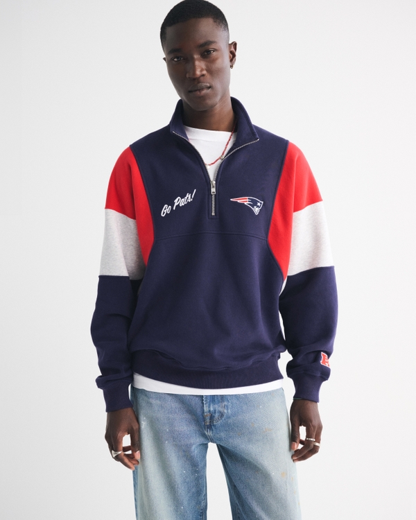 New England Patriots Half-Zip Sweatshirt