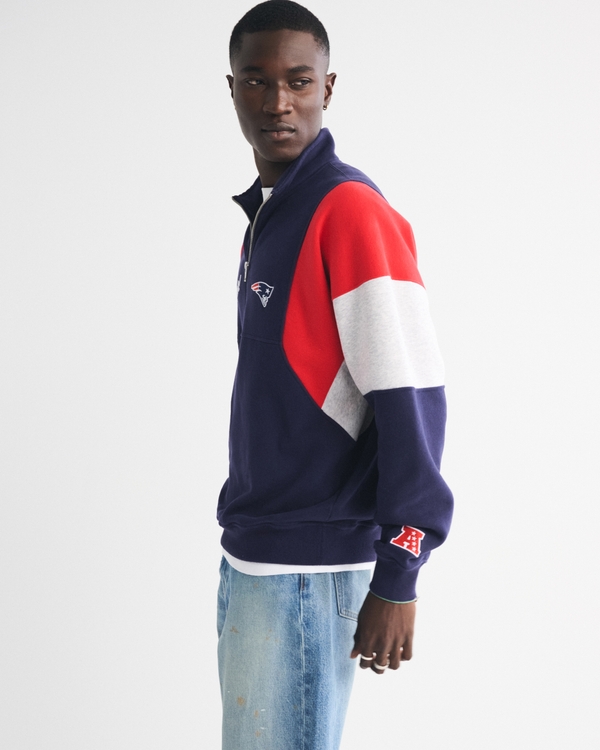 New England Patriots Half-Zip Sweatshirt