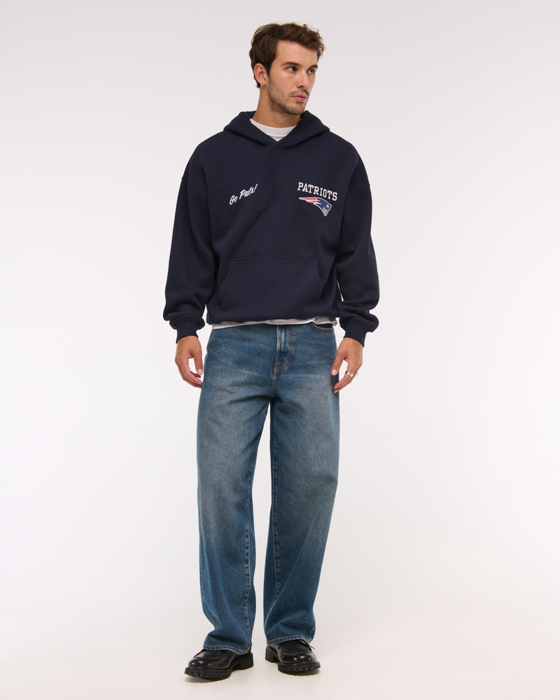 New England Patriots Graphic Popover Hoodie