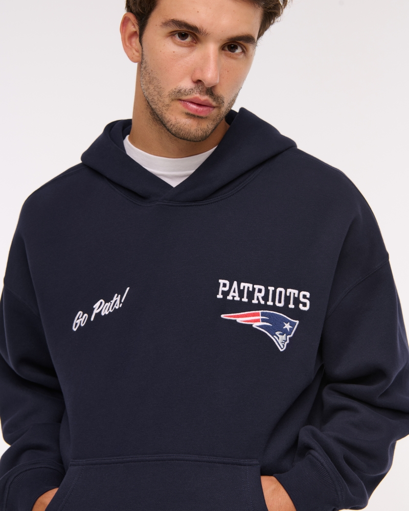 New England Patriots Graphic Popover Hoodie