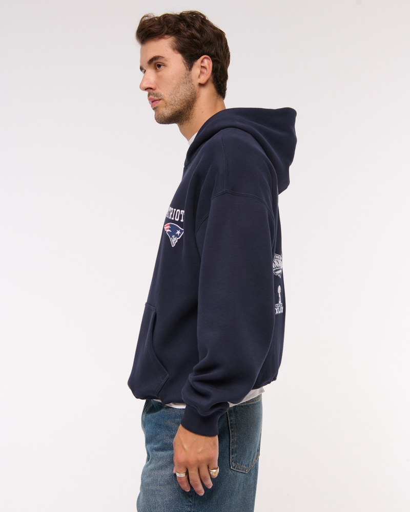 New England Patriots Graphic Popover Hoodie