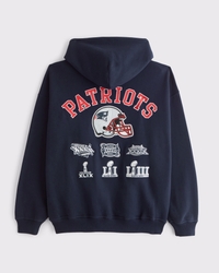 New England Patriots Graphic Popover Hoodie