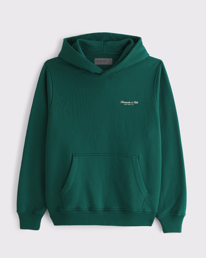 Men's Micro-Logo Popover Hoodie | Men's Clearance | Abercrombie.com