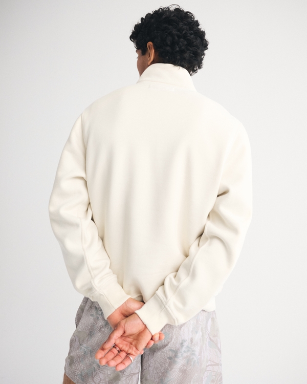 Premium Polished Logo Half-Zip Sweatshirt