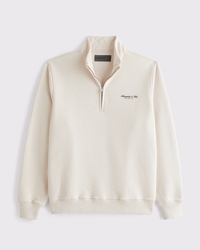 Premium Polished Logo Half-Zip Sweatshirt