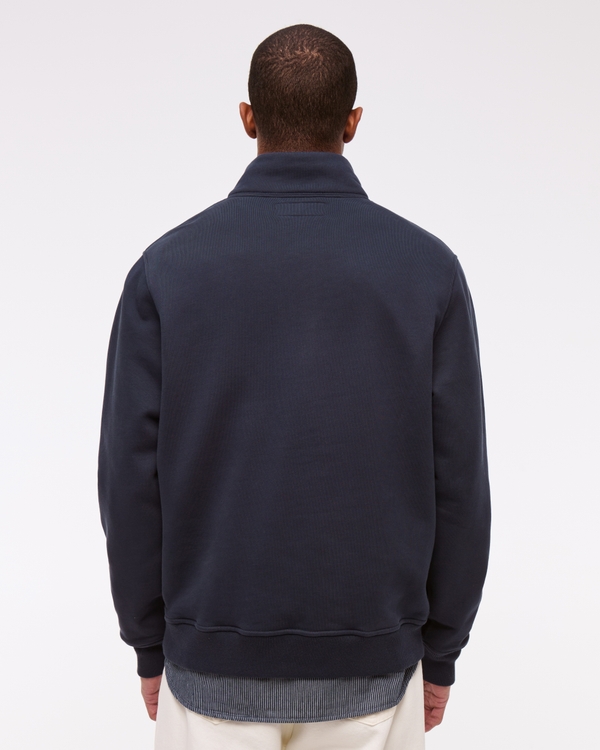 Premium Polished Logo Half-Zip Sweatshirt