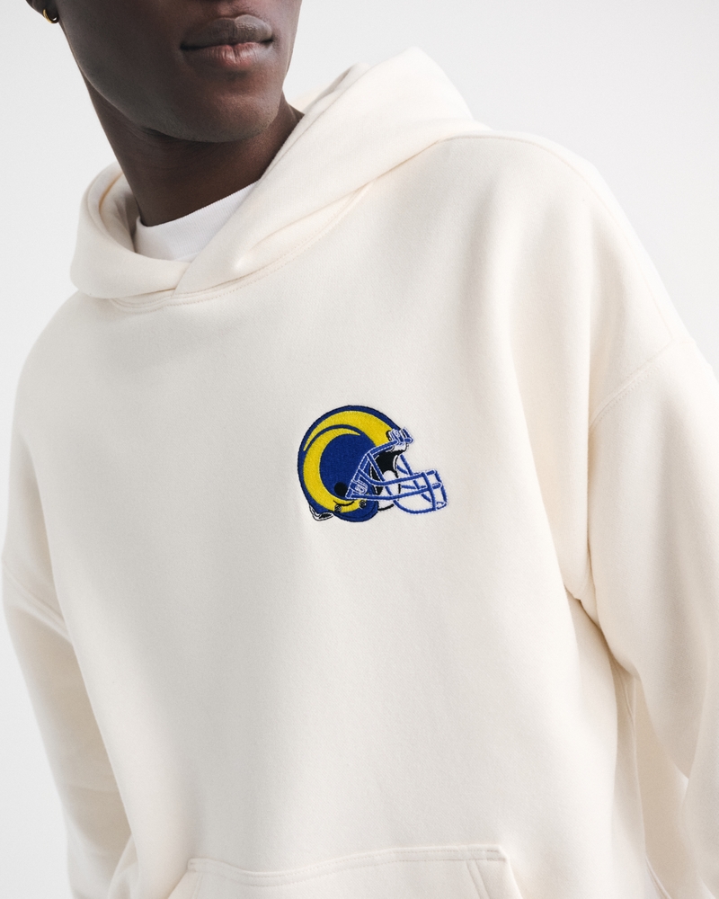 Hombre Sudadera con capucha sin cierres y estampa de los Los