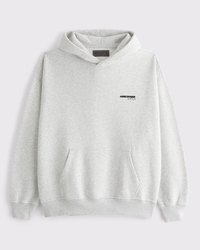 Micro-Logo Popover Hoodie