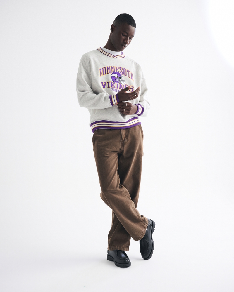 Minnesota Vikings Graphic Crew Sweatshirt