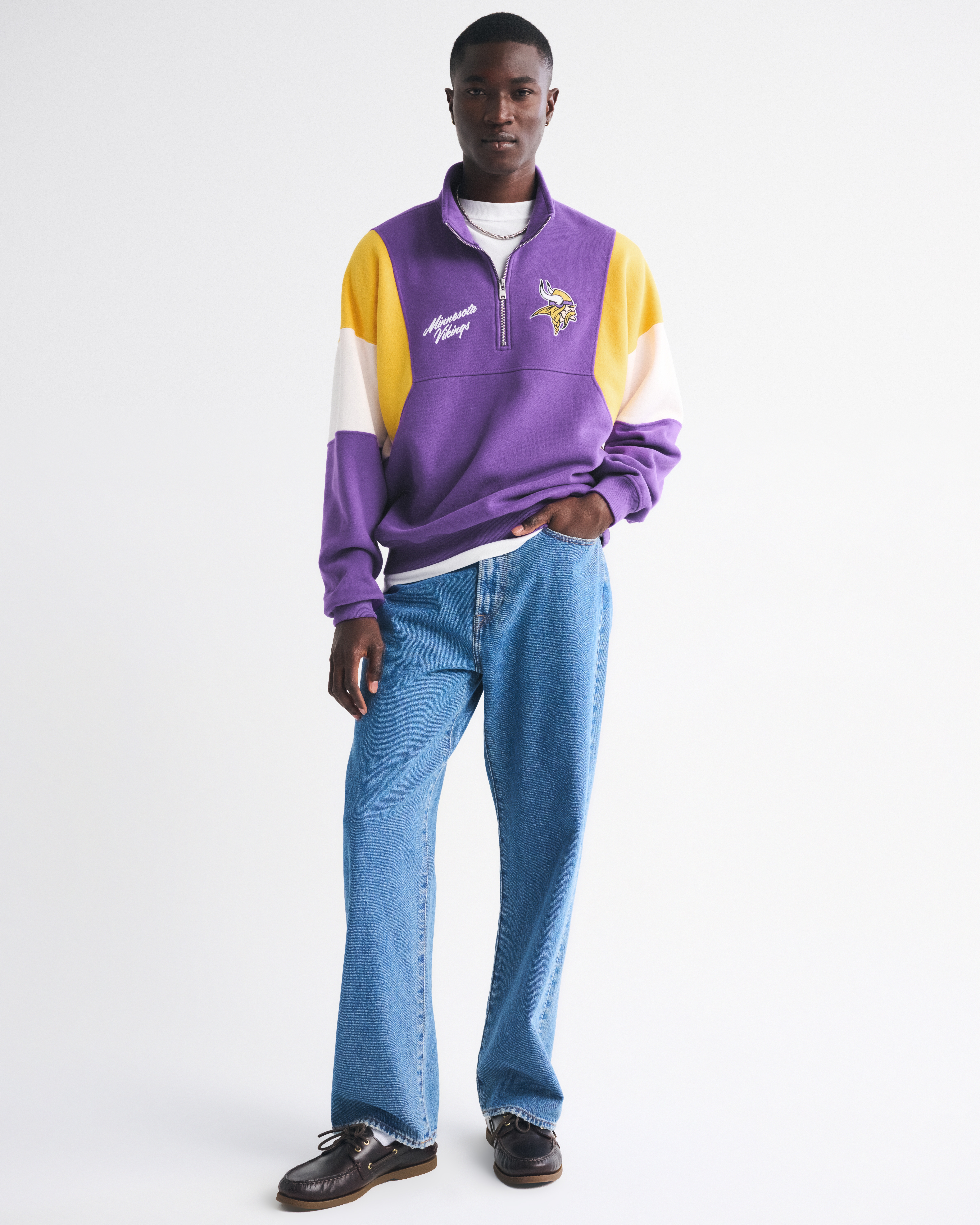 Men's Minnesota Vikings Half-Zip Sweatshirt | Men's Tops