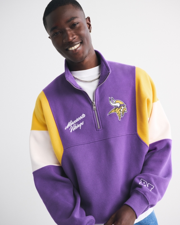 Men's Minnesota Vikings Half-Zip Sweatshirt | Men's Tops