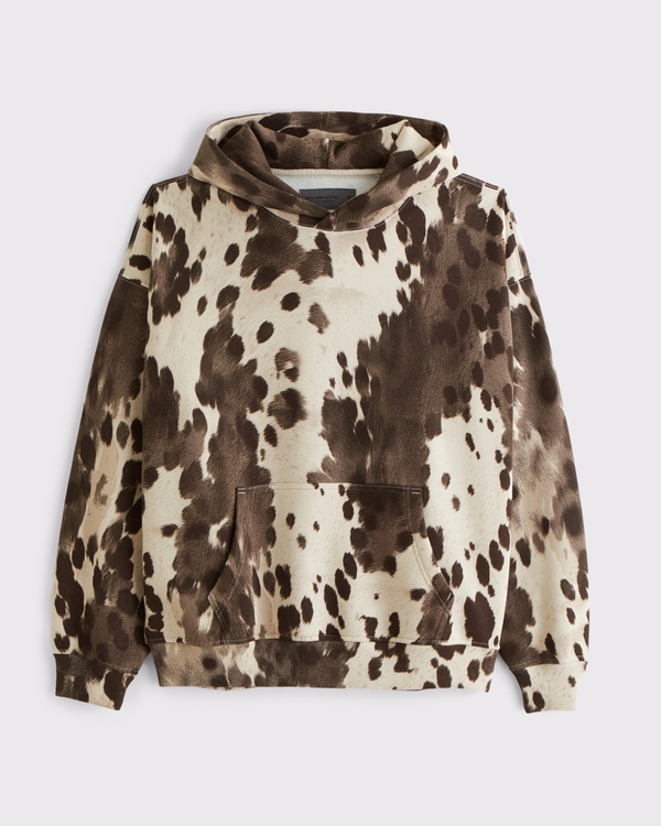Essential Popover Hoodie, Cream Pattern view 1