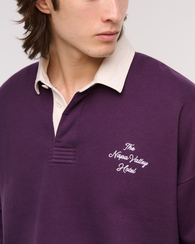 Cropped Essential Rugby Polo Sweatshirt