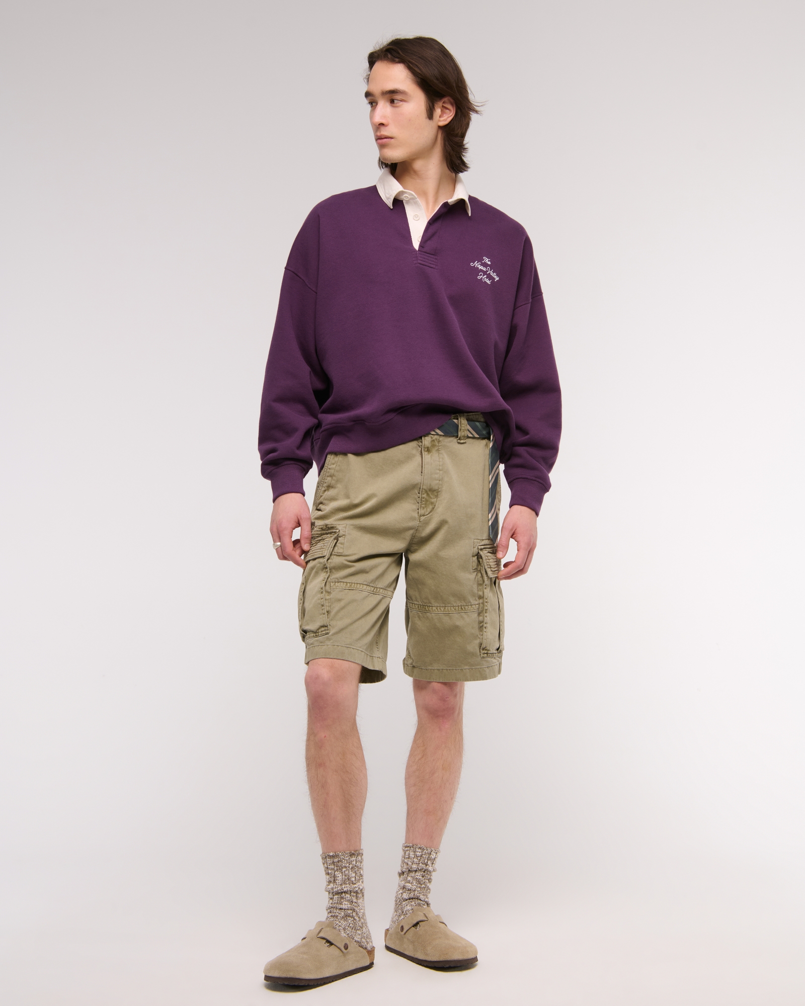 Cropped Essential Rugby Polo Sweatshirt