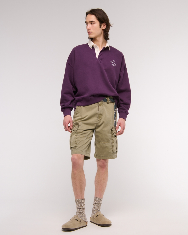 Cropped Essential Rugby Polo Sweatshirt