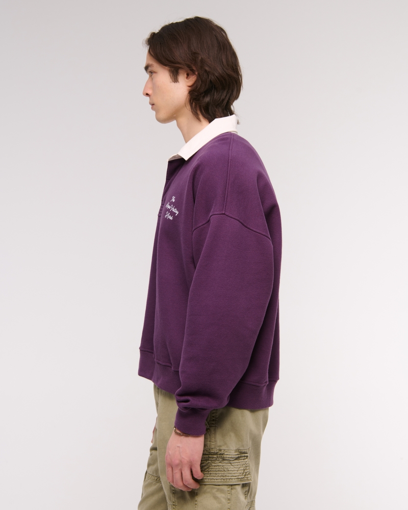 Cropped Essential Rugby Polo Sweatshirt