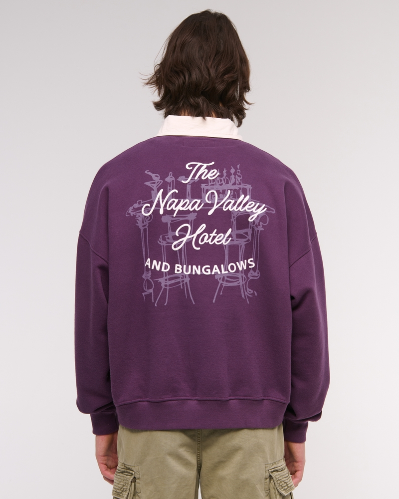 Cropped Essential Rugby Polo Sweatshirt