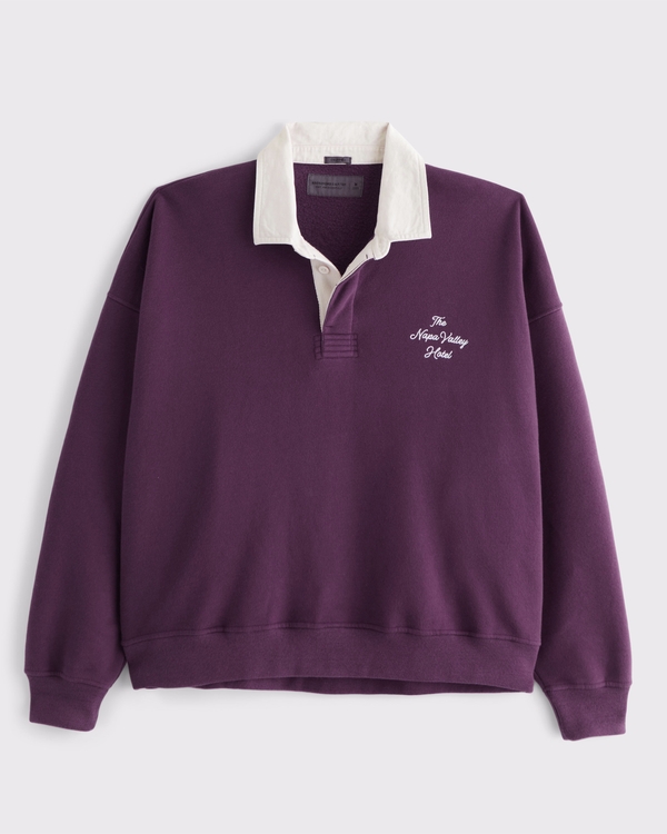 Men's Essential Rugby Polo Sweatshirt | Men's Clearance