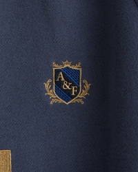Crest Logo Graphic Crew Sweatshirt