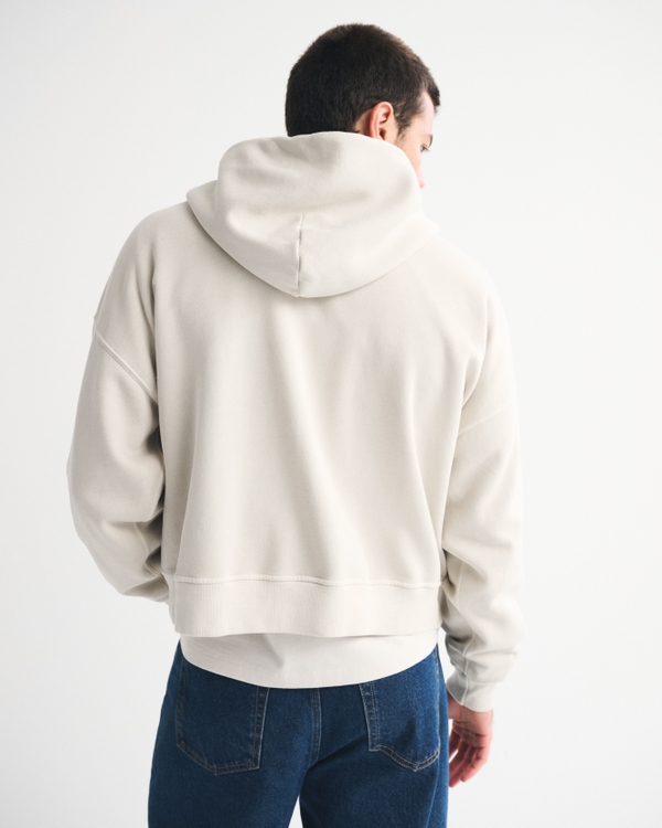 Cropped Essential Full-Zip Hoodie