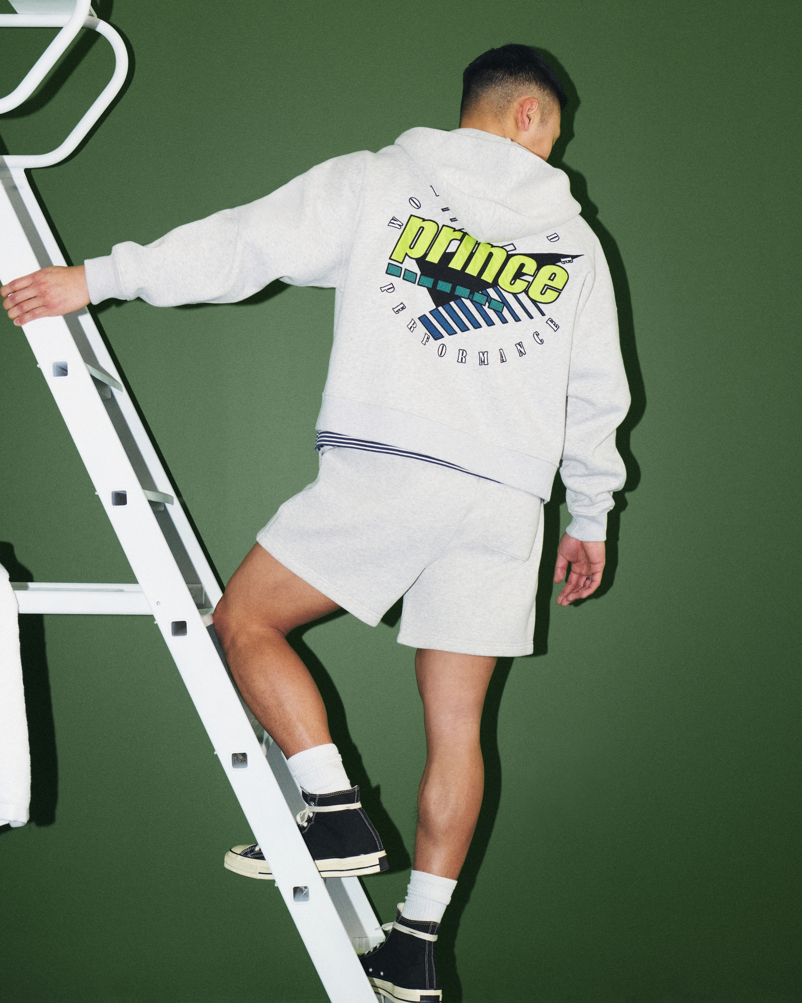 Prince Tennis Cropped Full-Zip Hoodie