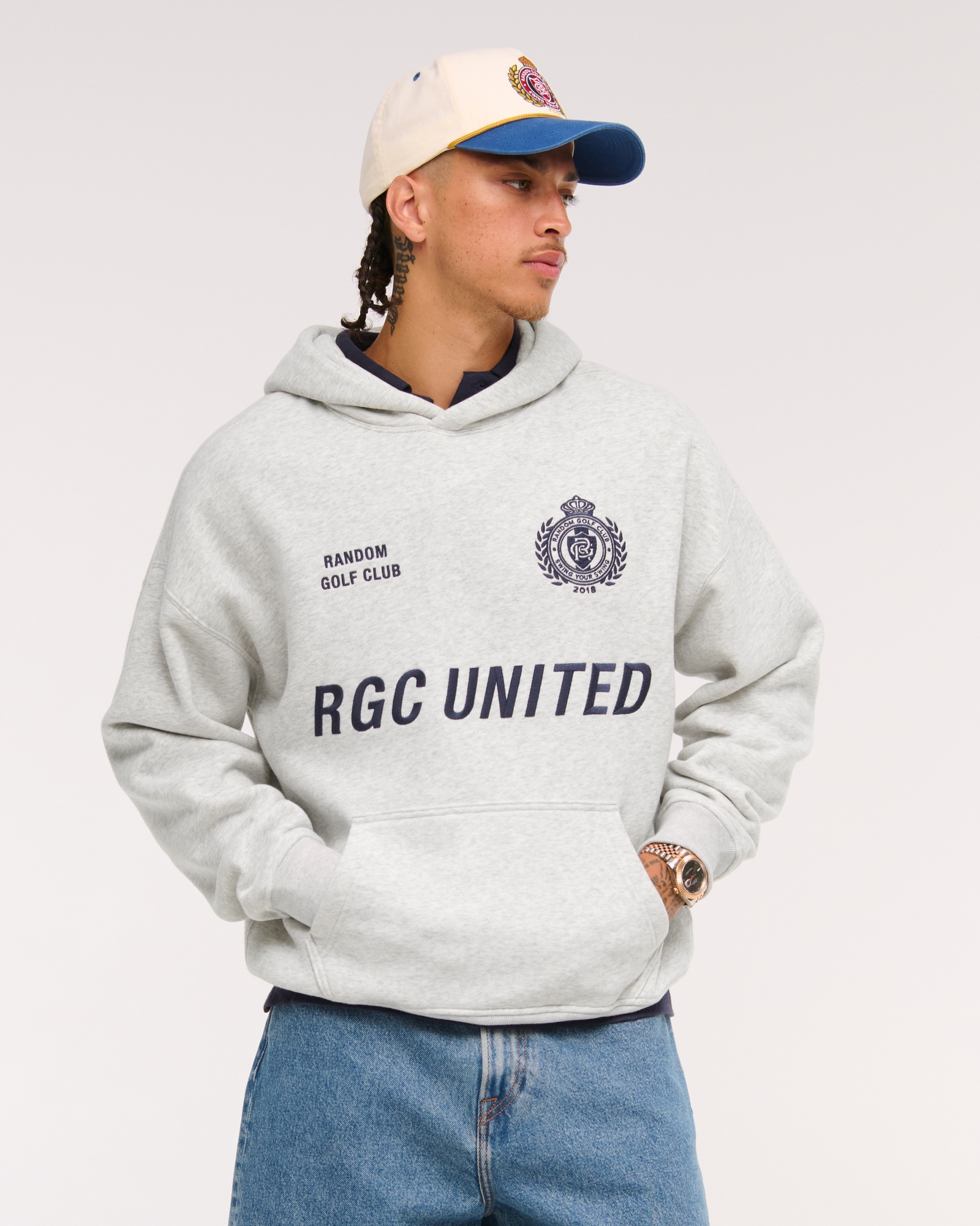 Random Golf Club Graphic Popover Hoodie