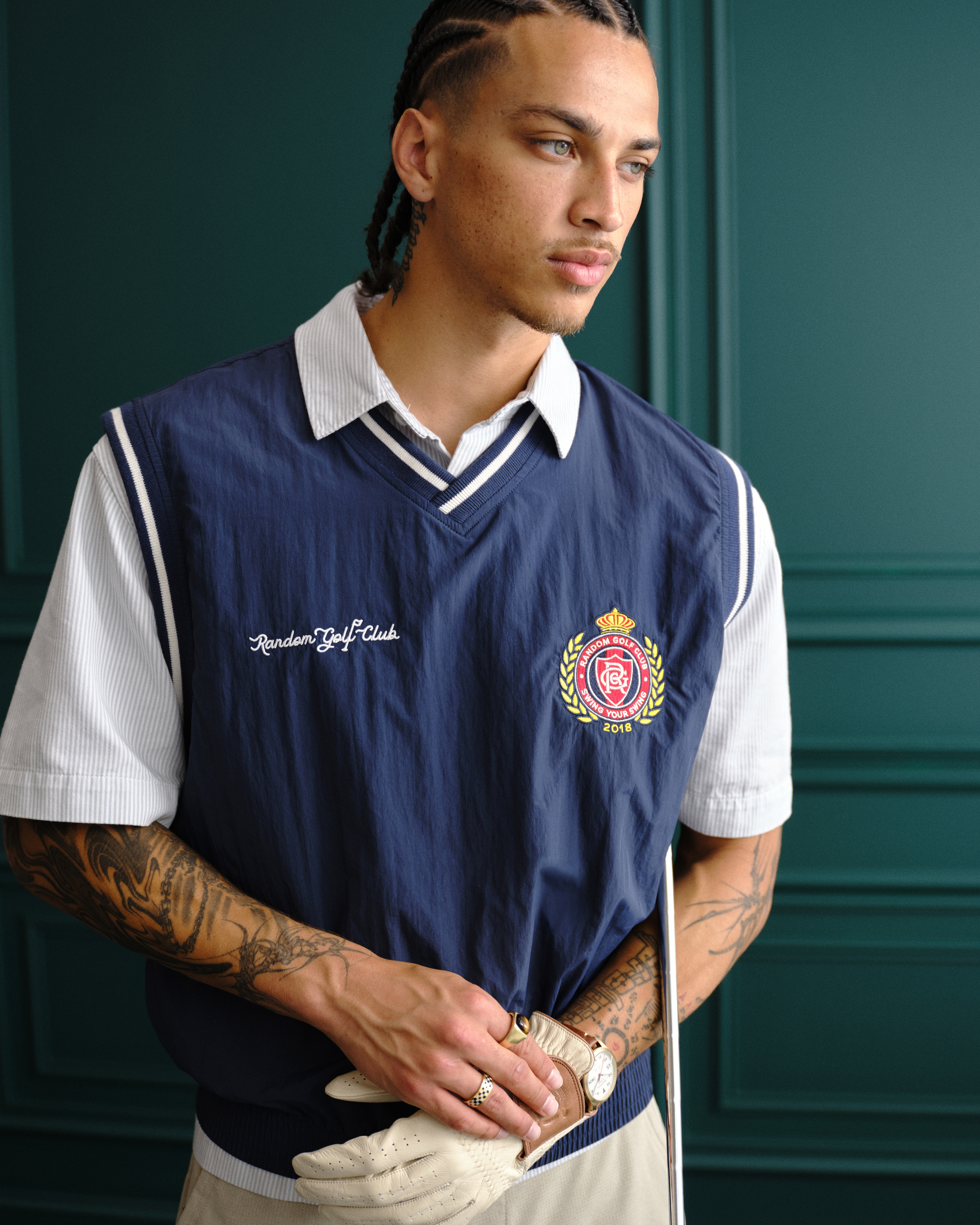 Men's Random Golf Club Nylon Vest | Men's Clearance