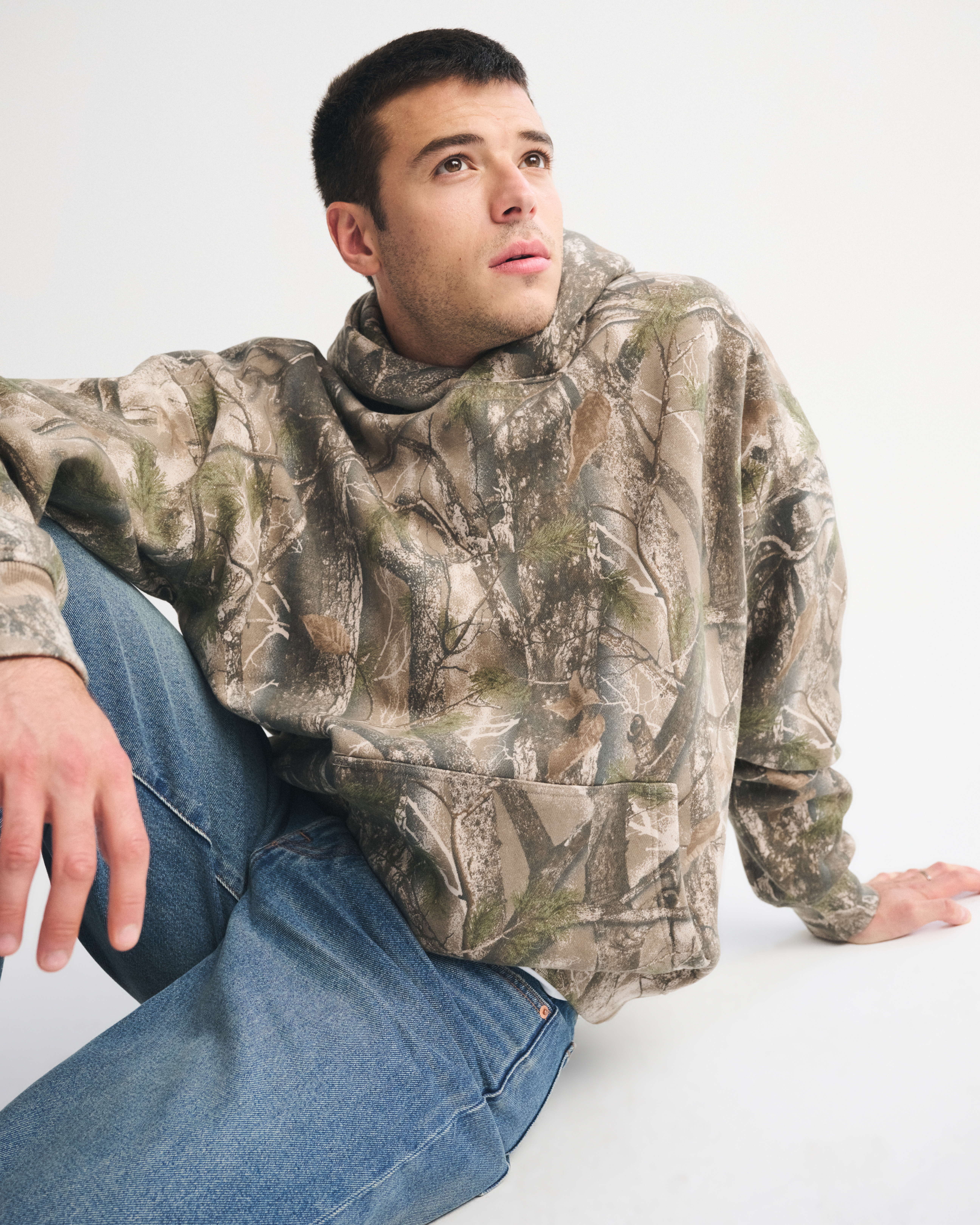 Abercrombie & Fitch Essential Popover Hoodie In Multi