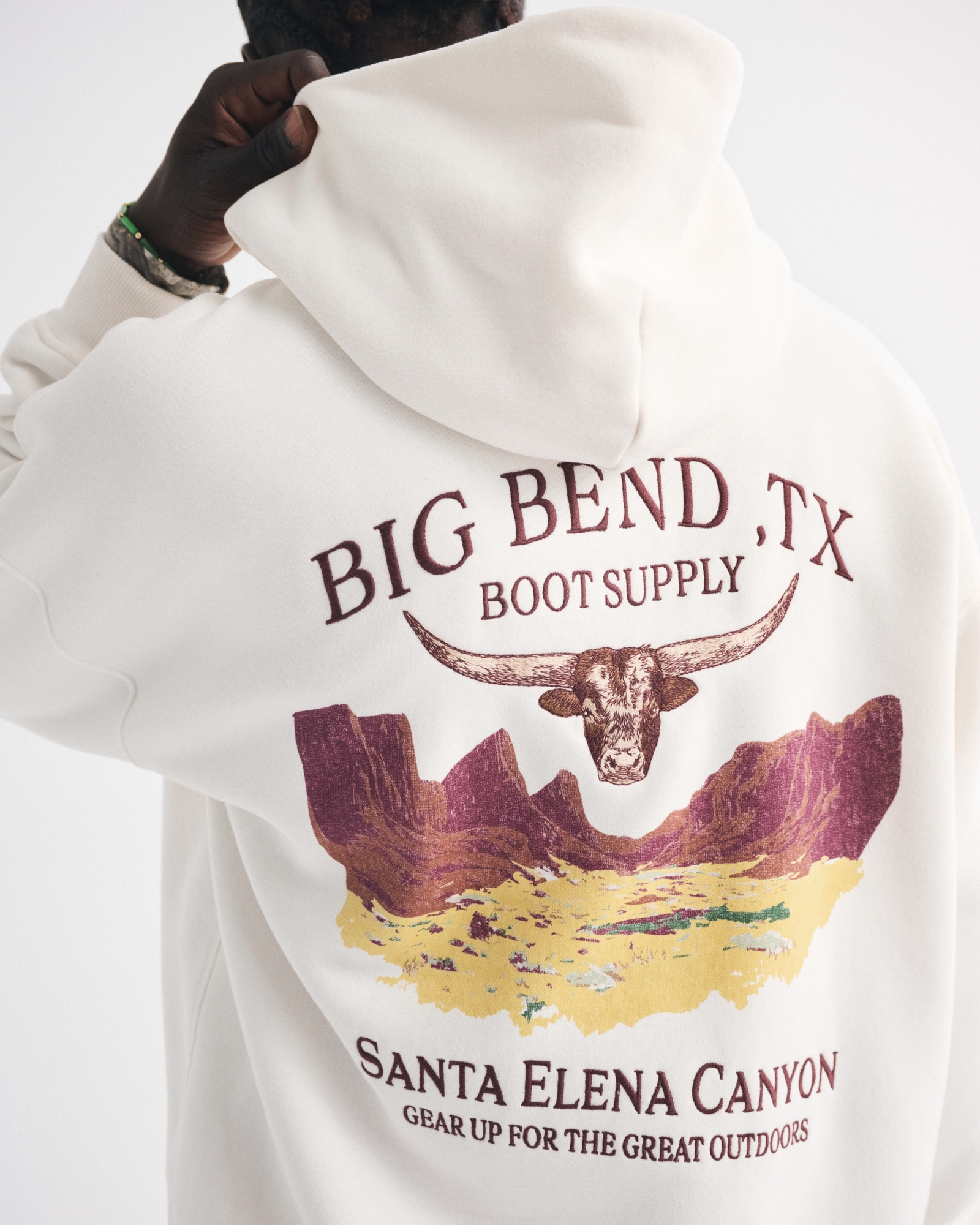 Western Graphic Crew Sweatshirt