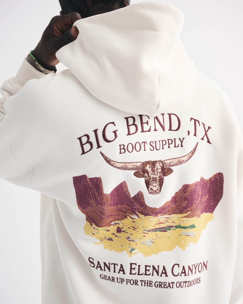 Western Graphic Popover Hoodie