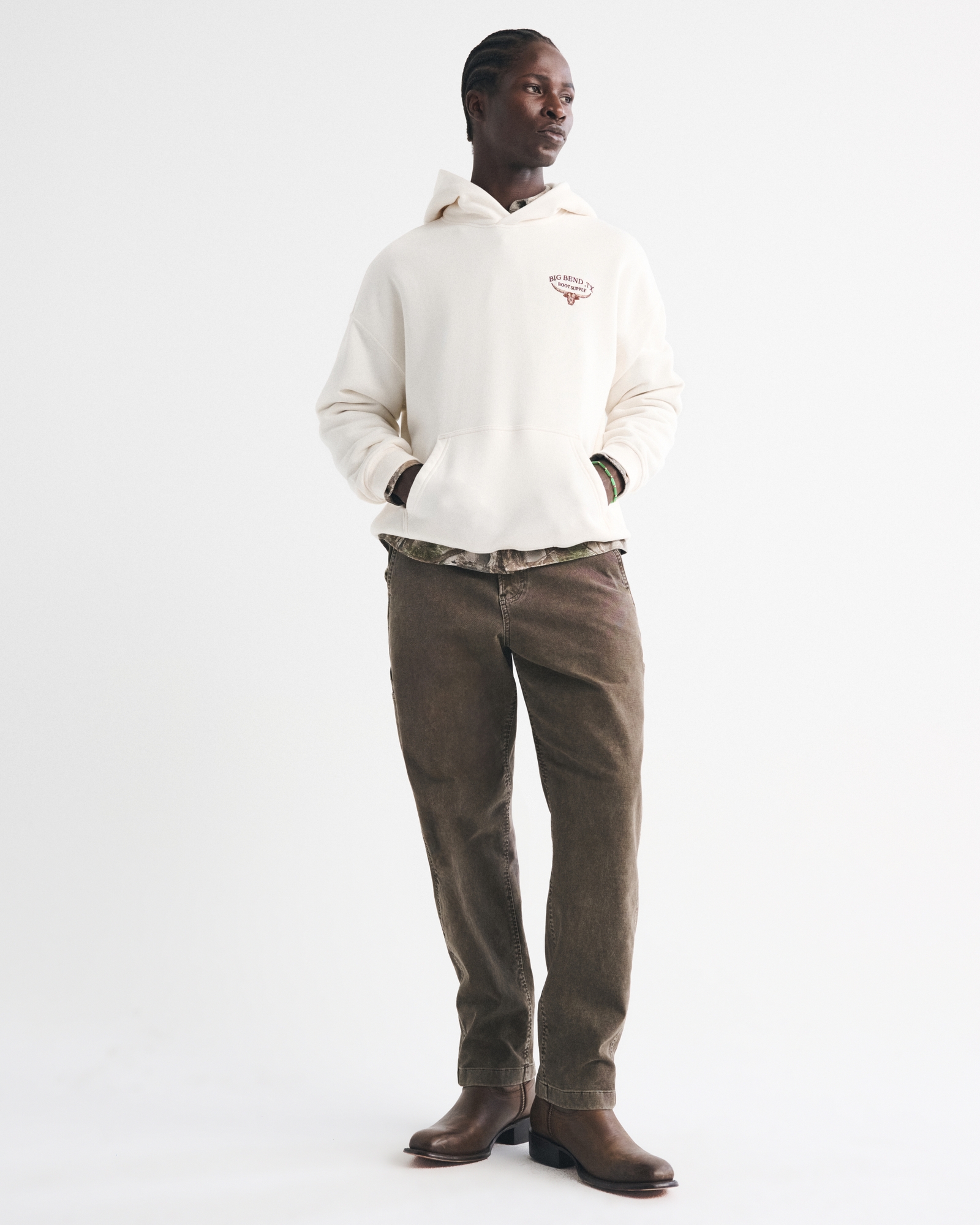 Western Graphic Crew Sweatshirt