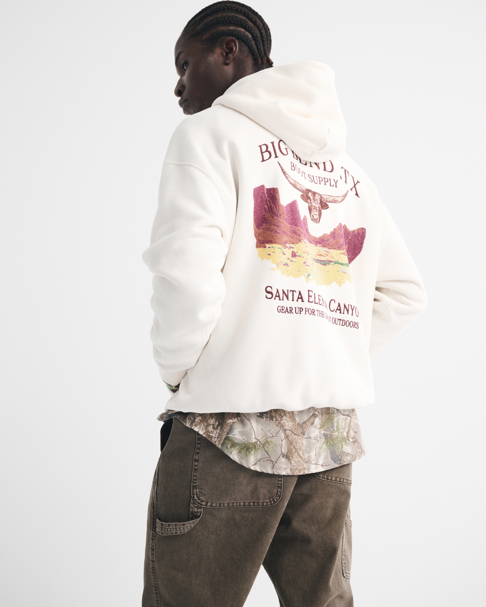 Western Graphic Crew Sweatshirt