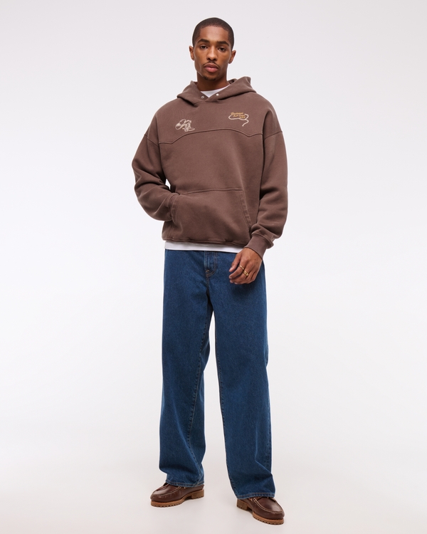 Men's Western Graphic Popover Hoodie | Men's Clearance