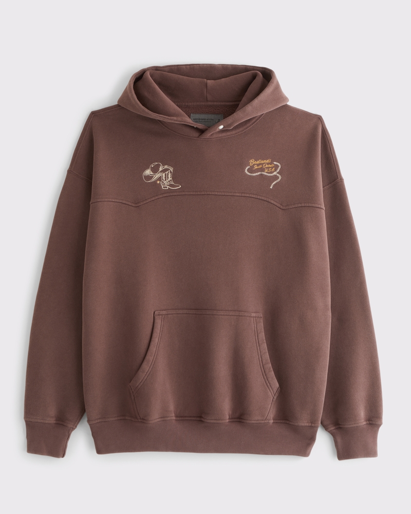 Western Graphic Popover Hoodie